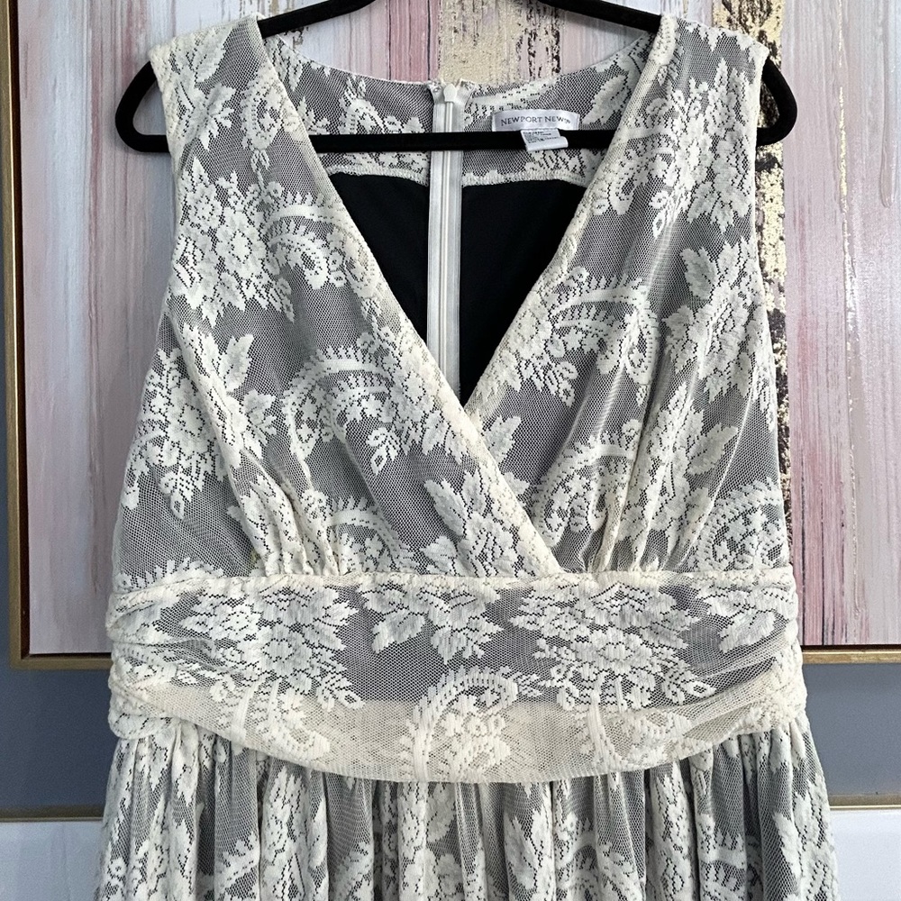 Spiegal’s Newport News Womens 16 Lace Dress, Vtg - Picture 3 of 4